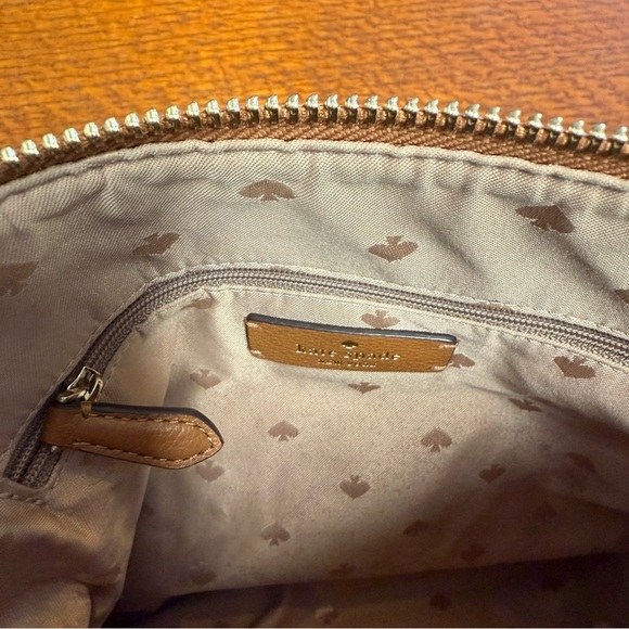 Kate Spade tan  Crossbody Bag with small matching coin purse attached - Picture 5 of 9